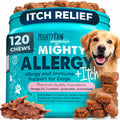 Mighty Paw Dog Allergy Chews front view packaging for pet immune support