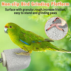 PINVNBY 4 PCS Bird Perch Stands Parrot Calcium Perch Beak Grinding Stone Foot Claws Trimmer Parakeet Platform Parrot Chewing Toys for Small Medium Cockatiel Conure Lovebird Finch - Image 4