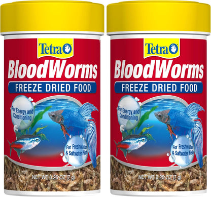 Back label view of Tetra fish food with feeding guidelines and directions
