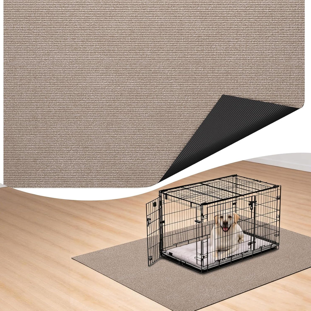 Dog Crate Mat, 24 in X 36 in Dog Playpen Mat Rubber Kennel Mat Extra Large Liner for Under Dogs Crate Cages, Absorbent Urine, Puppy Pee Pad Reusable Washable Floor Protector Waterproof Non-Slip Black - Image 12