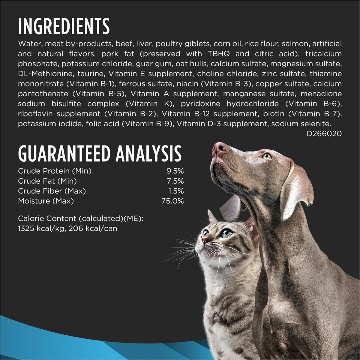 Purina Pro Plan Veterinary Diets CN Critical Nutrition ingredient panel
