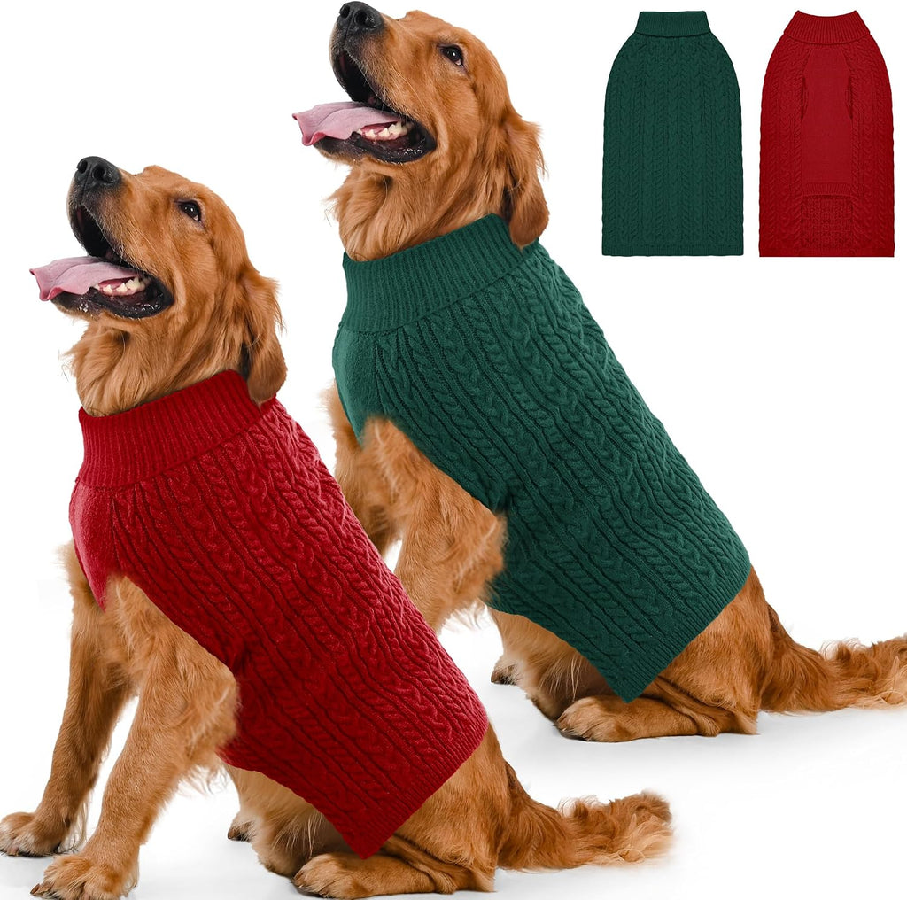 Lorehelina machine washable small dog sweater pack on a neutral background