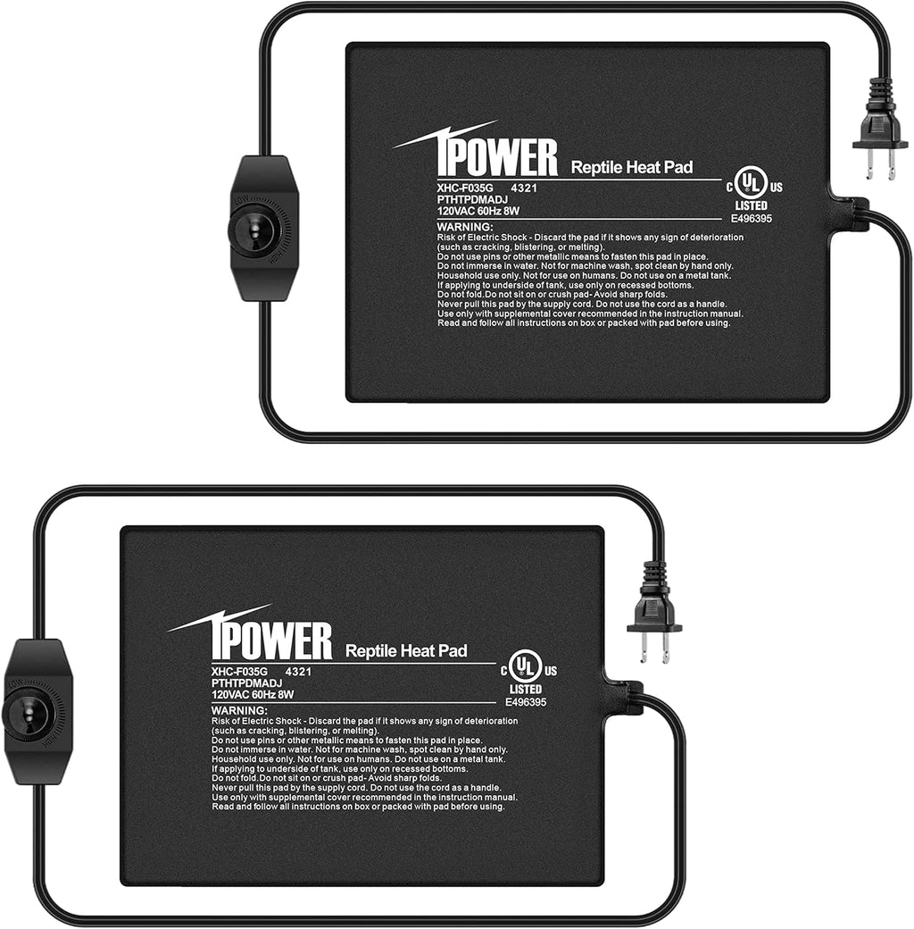 iPower 4 by 7-Inch Reptile Heating Pad Under Tank Terrarium Heater Warmer Heat Mat for Small Animals - Image 13