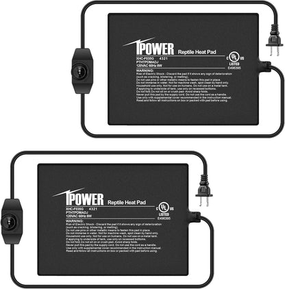 iPower 4 by 7-Inch Reptile Heating Pad Under Tank Terrarium Heater Warmer Heat Mat for Small Animals - Image 13