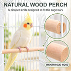Small Bird Cage, Lightweight Hanging Travel Cage with Removable Tray - Image 6