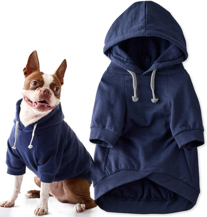 Pet Passion Rocky II - The Extra Comfy Hoodie, Organic Cotton and Recycled Poly Dog Hoodie Pet Coat Sweater for Small, Medium, Large Dogs, Black Sand Plaid, Small - Image 9