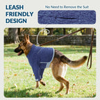 Elastic polyester and spandex recovery sleeve for canine surgical wound healing