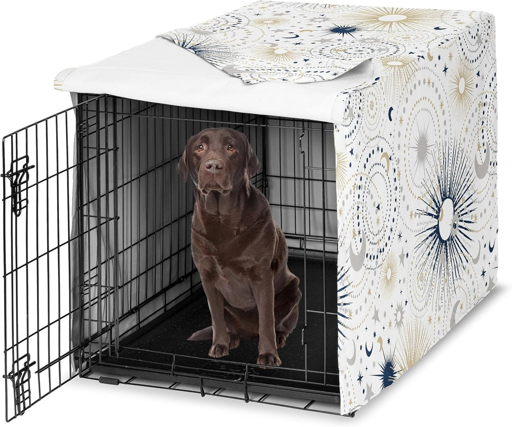 Sweet Jojo Designs 36in. Medium Dog Crate Cover (Grey and Beige Striped) Pet Cage, Kennel Covers (Taupe, Modern, Bold, Classic, Stripes, Contemporary, Minimalist, Geometric Lines) - Image 11