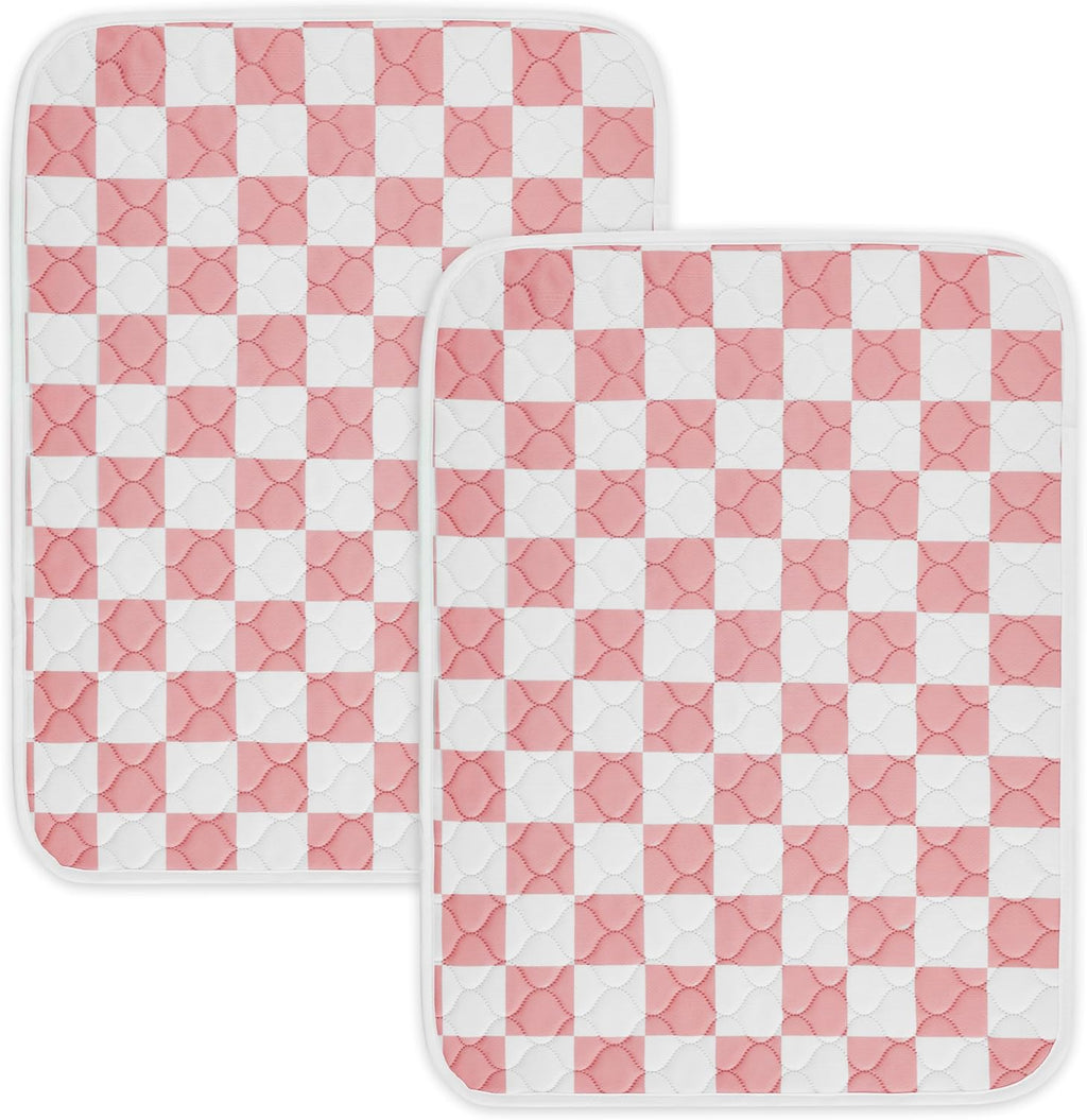 2 Pack Sage Green Checkered Washable Pee Pads for Dogs, Checkered Reusable Dog Pee Pads, for Puppy Playpen, Crate, Whelping Box, Potty Training, Cute Aesthetic Absorbency, Leak-Proof Non-Slip - Image 12