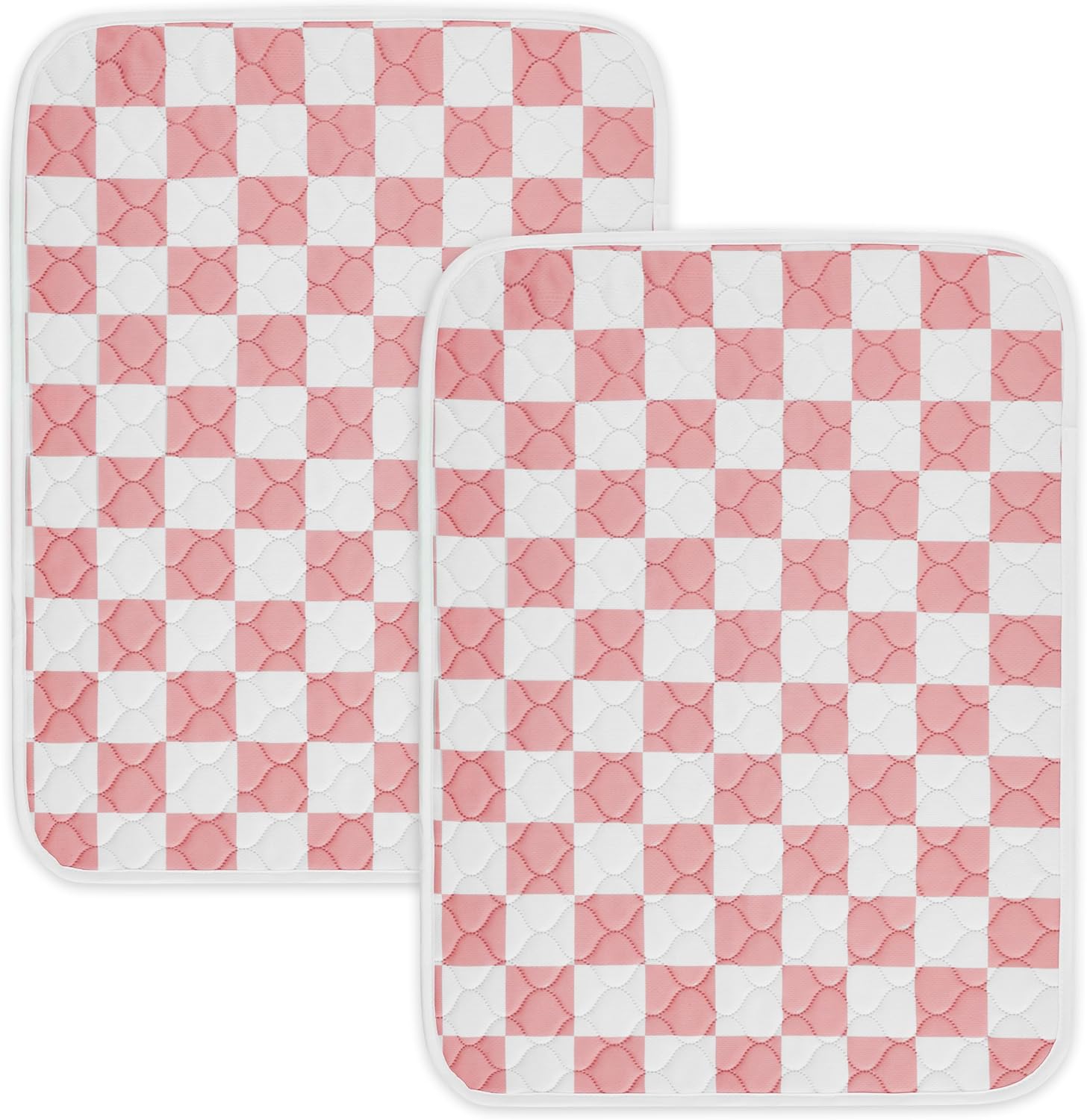2 Pack Sage Green Checkered Washable Pee Pads for Dogs, Checkered Reusable Dog Pee Pads, for Puppy Playpen, Crate, Whelping Box, Potty Training, Cute Aesthetic Absorbency, Leak-Proof Non-Slip - Image 12
