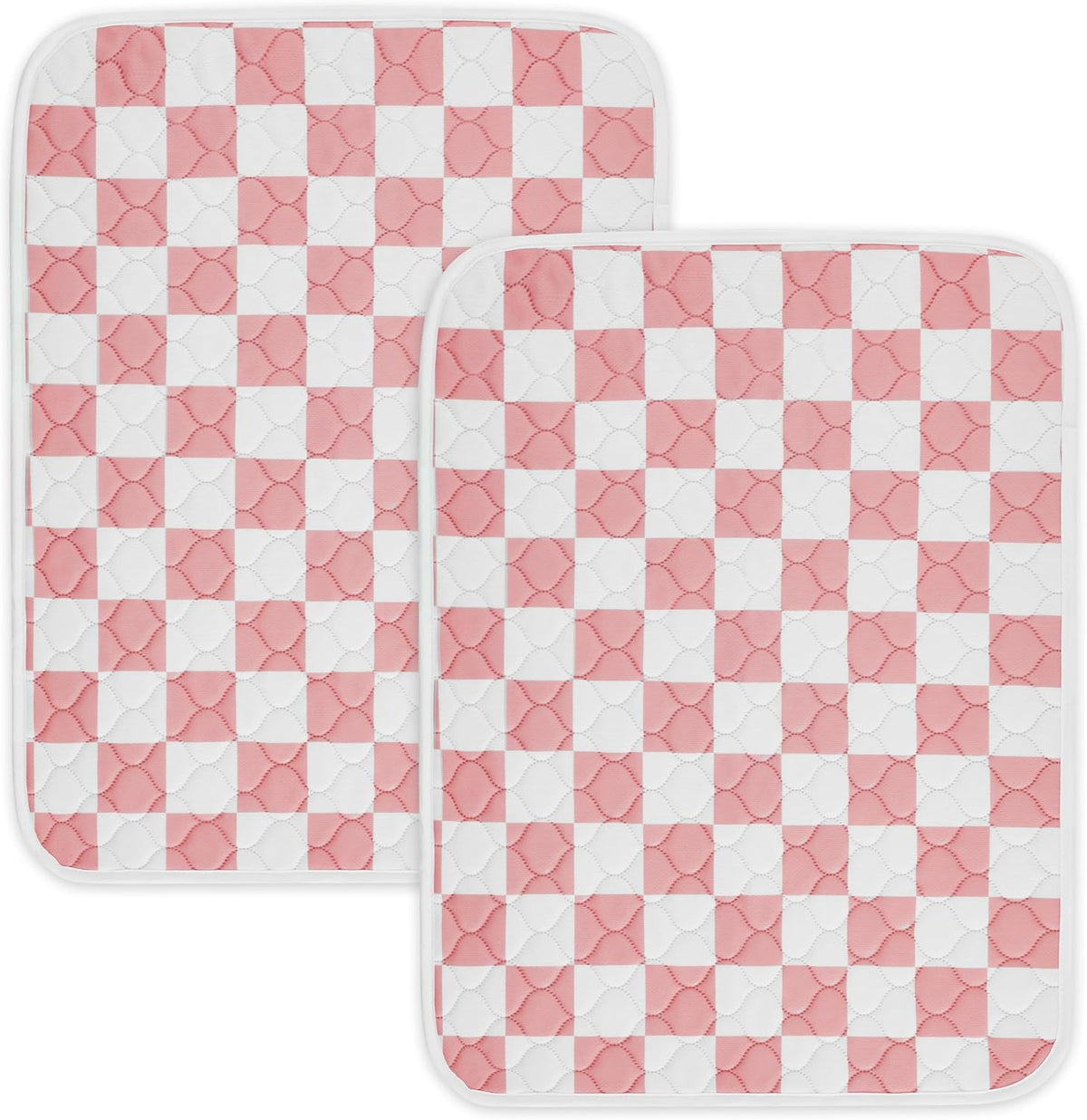 2 Pack Sage Green Checkered Washable Pee Pads for Dogs, Checkered Reusable Dog Pee Pads, for Puppy Playpen, Crate, Whelping Box, Potty Training, Cute Aesthetic Absorbency, Leak-Proof Non-Slip - Image 12