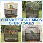Complete package components of the Lustrib bird cage accessory
