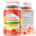 LILICARE Super Methylated B Complex Gummies front view of the 60 count bottle showcasing authentic premium wellness supplement.