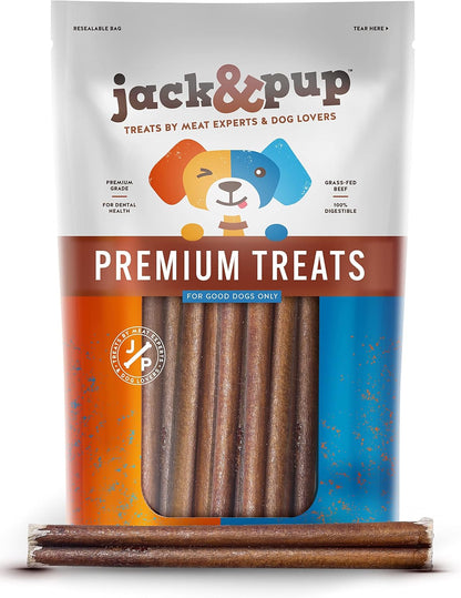 Authentic imported USA pet treats Jack and Pup product display