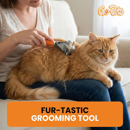 GoPets dematting comb showing 12-blade and 23-blade sides