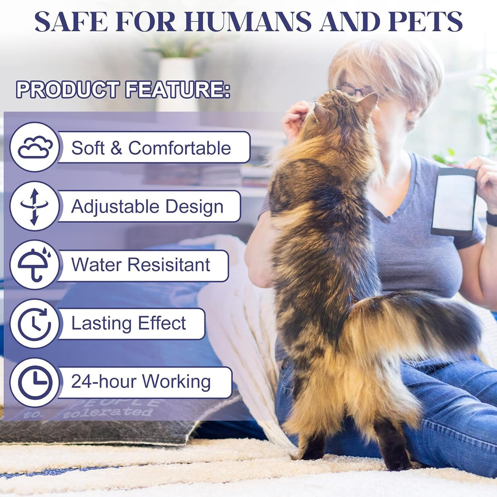 Glovv cat flea collar demonstrating waterproof material texture