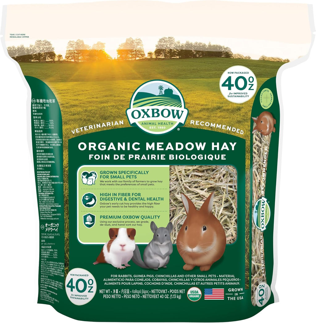 Oxbow organic meadow hay front view package