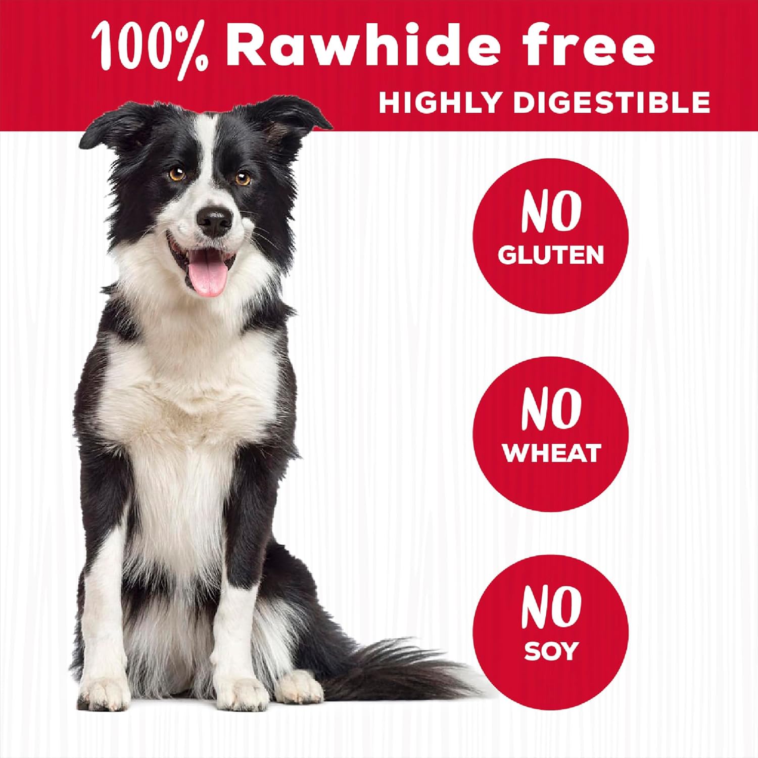 Country Kitchen raw skin free ring dog chew close up