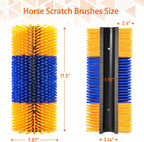Durable nylon bristles of Kunbeien horse scratcher