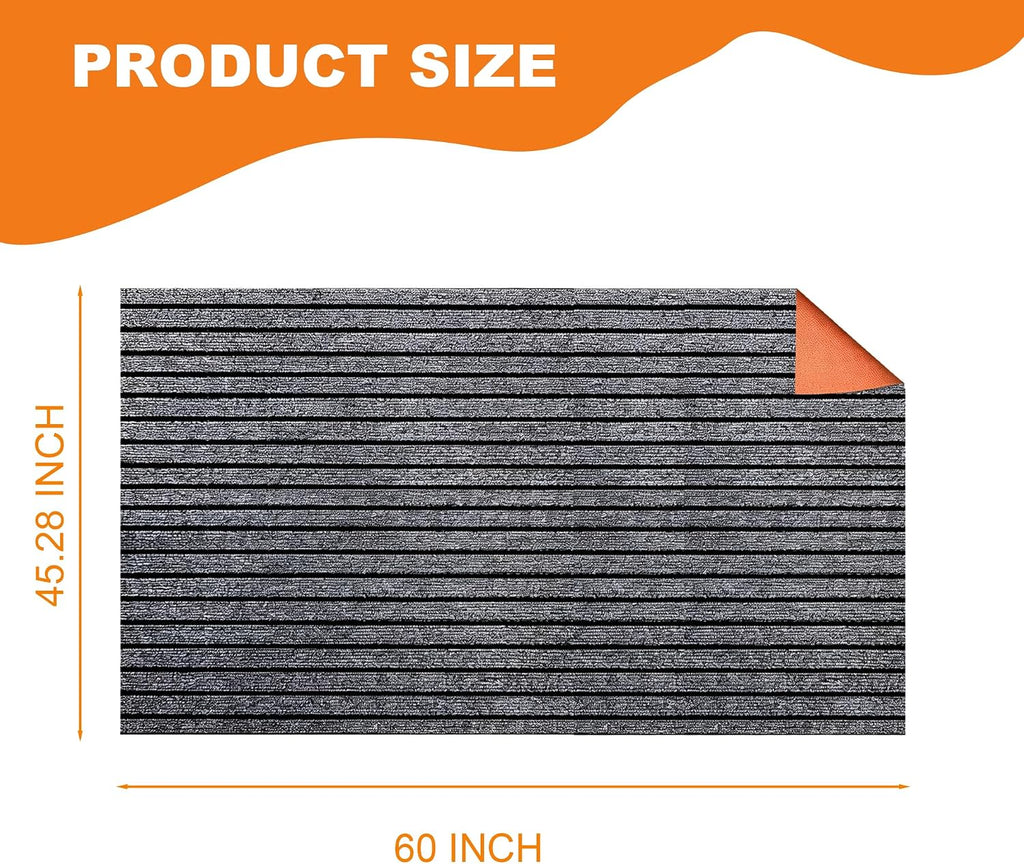 Close up detailing the non-slip rubber backing of the floor protector