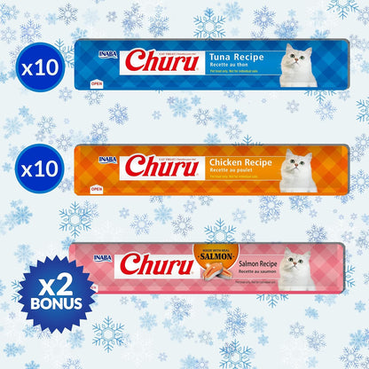 Close up of creamy texture Inaba Churu cat treat