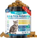 Woyamay Flea Treatment for Cats 200 treats jar front view showing chicken flavor label