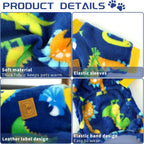 XPUDAC soft velvet puppy onesie yellow ribbed collar detail