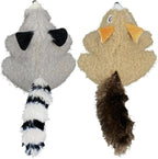 USA sourced premium soft cat toys lemur and squirrel set