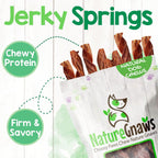 Close up of beef gullet dog chews texture