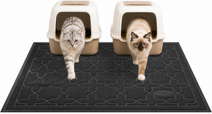Yimobra Cat Litter Mat, Easy Clean Trapping PVC Mat with Waterproof Backing and Non Slip Bottom, Scatter Control Pad for Litter Box, 24"x20", Grey - Image 11