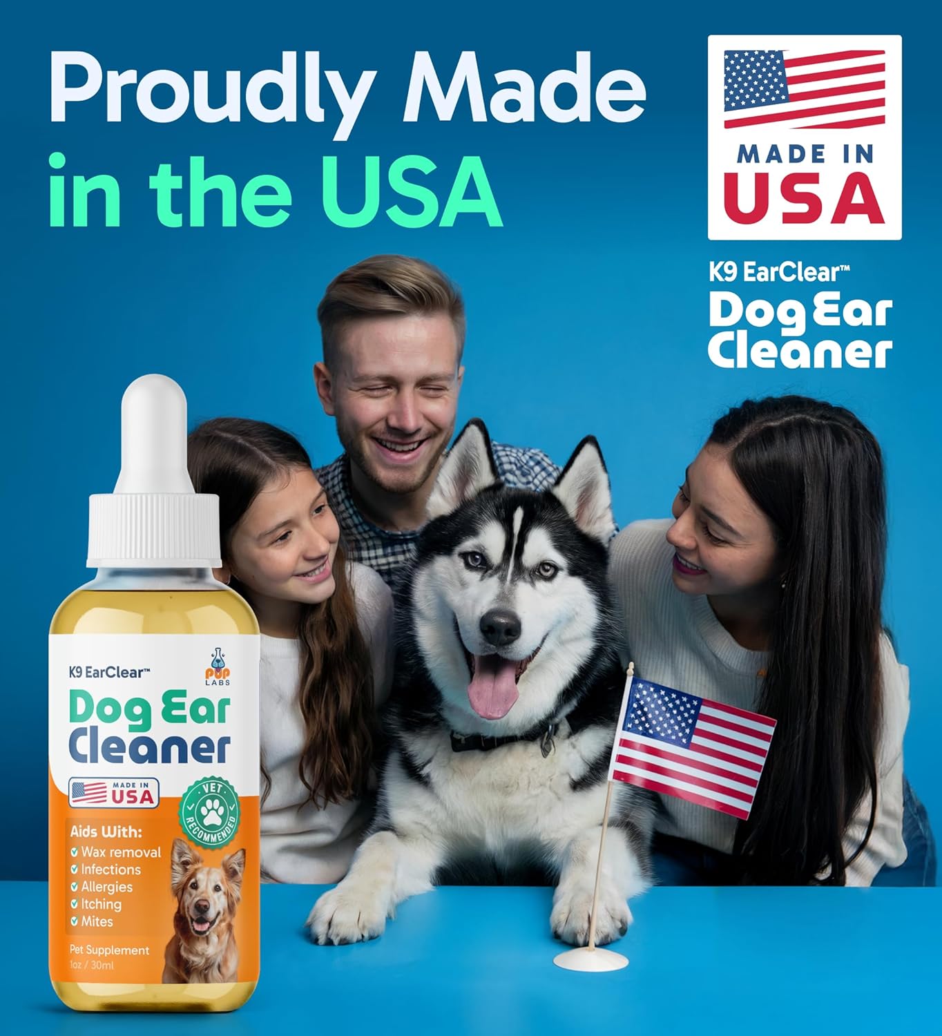 Pup Labs Ear Clear for itching and irritation in dogs
