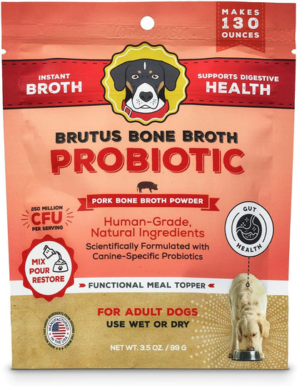 Brutus Broth Dog Food Topper - Instant Bone Broth Powder for Adult Dogs - Supports Hip and Joint Function - Human-Grade Quality, Serve Dry or Wet - Beef Flavor, 3.5 oz (Pack of 1) - Image 10