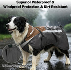 Small size gray dog jacket with adjustable waist straps