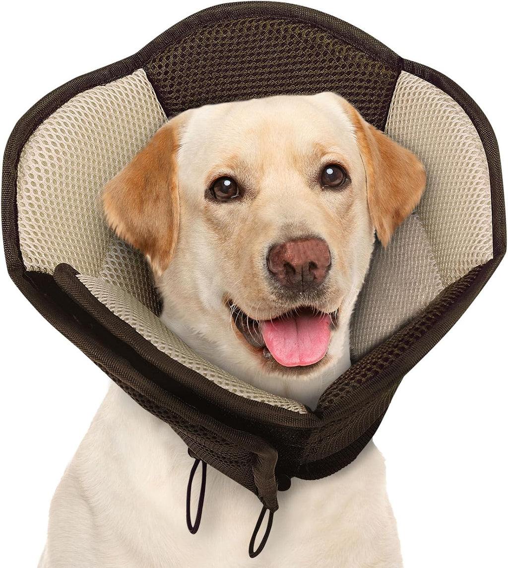 AOFITEE Large Dog Cone - Adjustable Dog Cone to Stop Licking, Foldable Extra Large Cones Dogs for Wound Healing, Pet Elizabethan Cones Collar After Surgery, XL Fabric Pet Neck Collar, Blue X-Large - Image 9