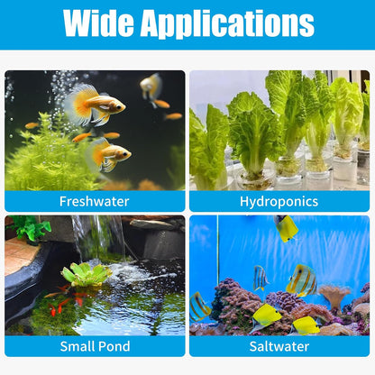 Close up of air stones and tubing for aquarium aerator