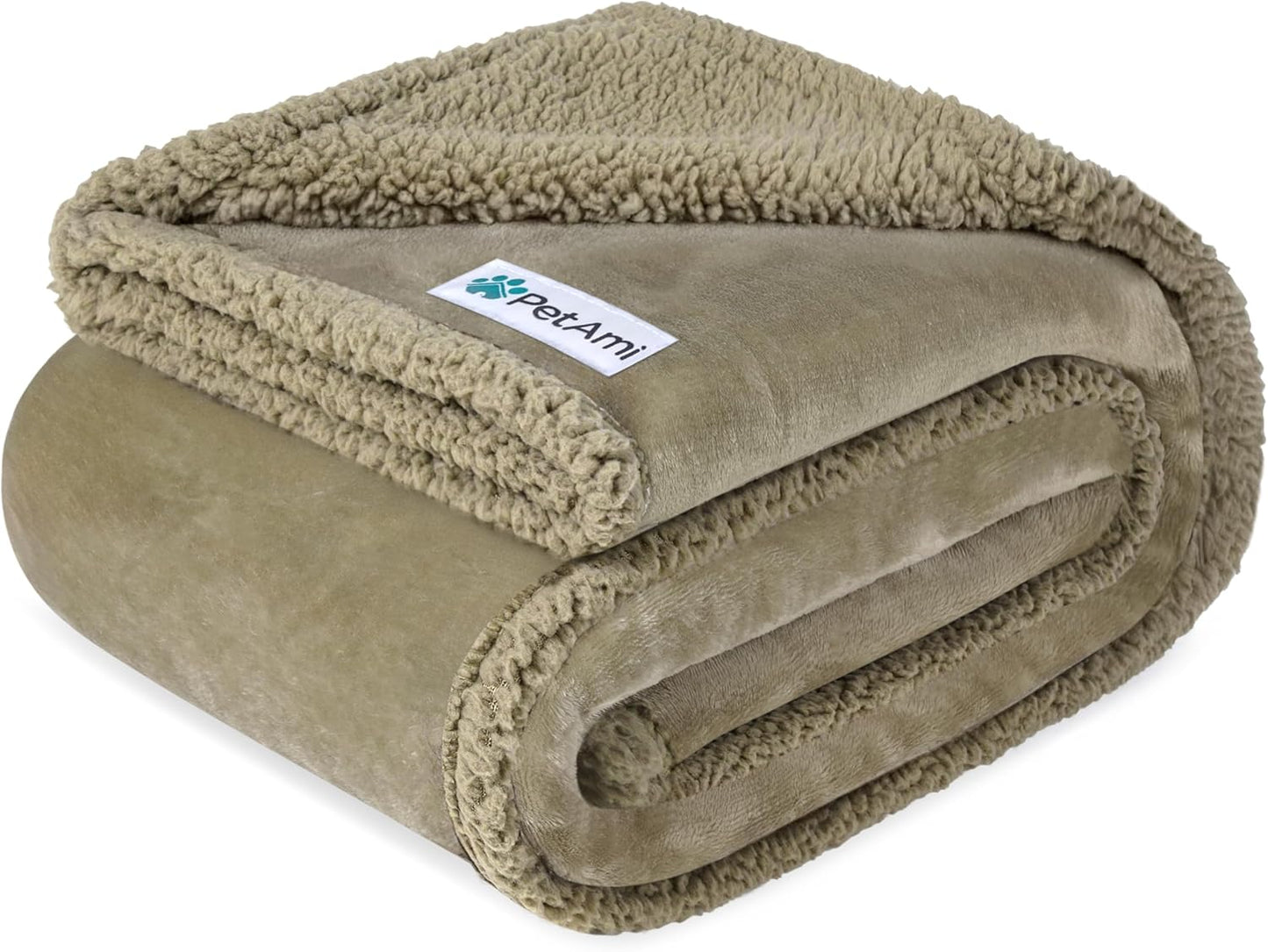PetAmi Waterproof Dog Blanket for Couch, Extra Large 80x60, Pee Proof Sherpa Fleece Reversible Pet Throw, Furniture Protector for Bed Sofa Crate Kennel, Soft Washable Cover for Dog Cat, Grey Sherpa - Image 10