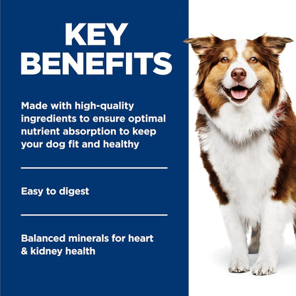 Hill's Science Diet mature adult dog food 12 pack packaging.