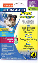 Hartz authentic imported USA pet health flea and tick control drop package