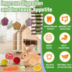 WDEFUN natural loofah toys and seagrass balls designed for hamster teeth grinding and boredom relief
