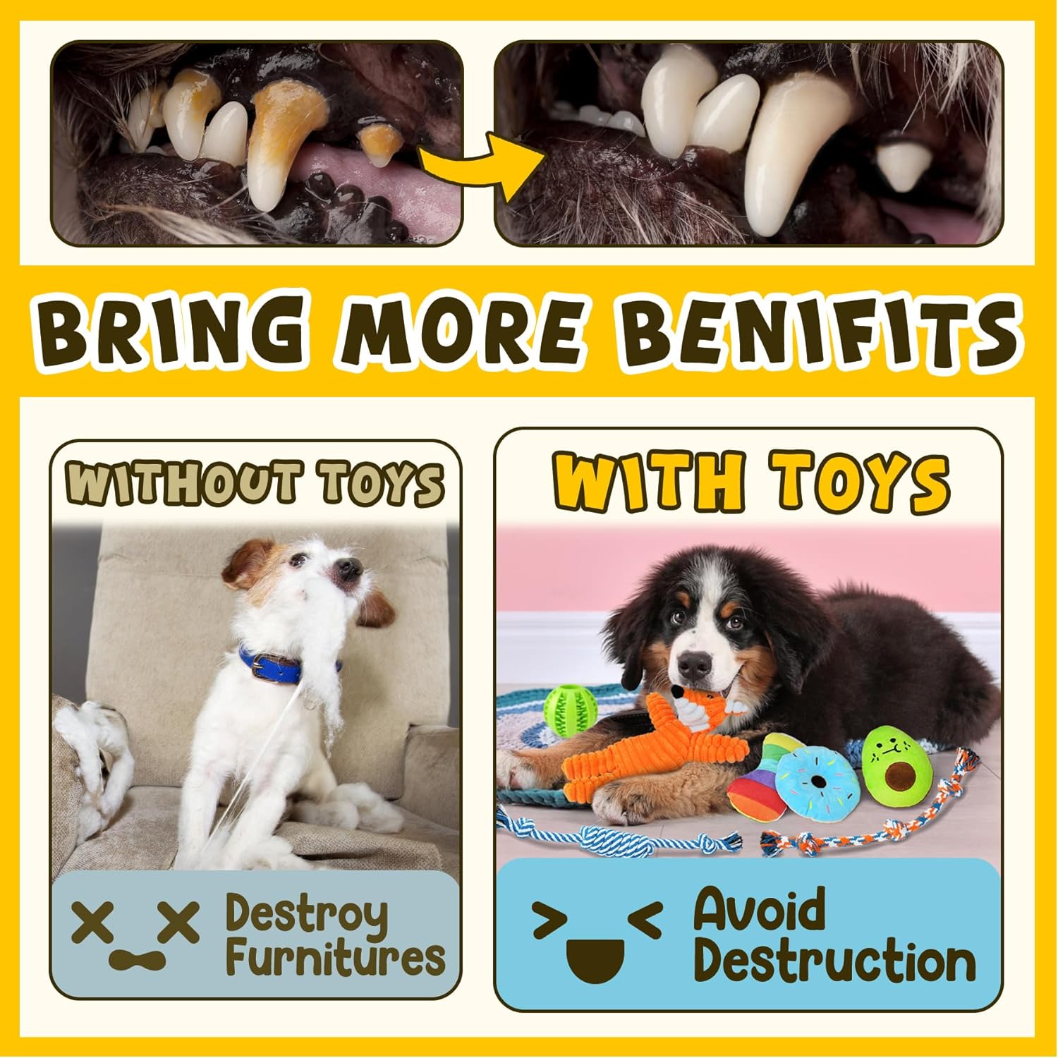 Full collection of Zeaxuie puppy teething toys