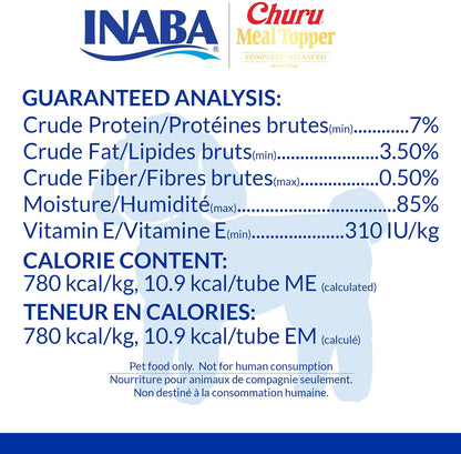 Authentic INABA complete and balanced creamy dog treat tubes
