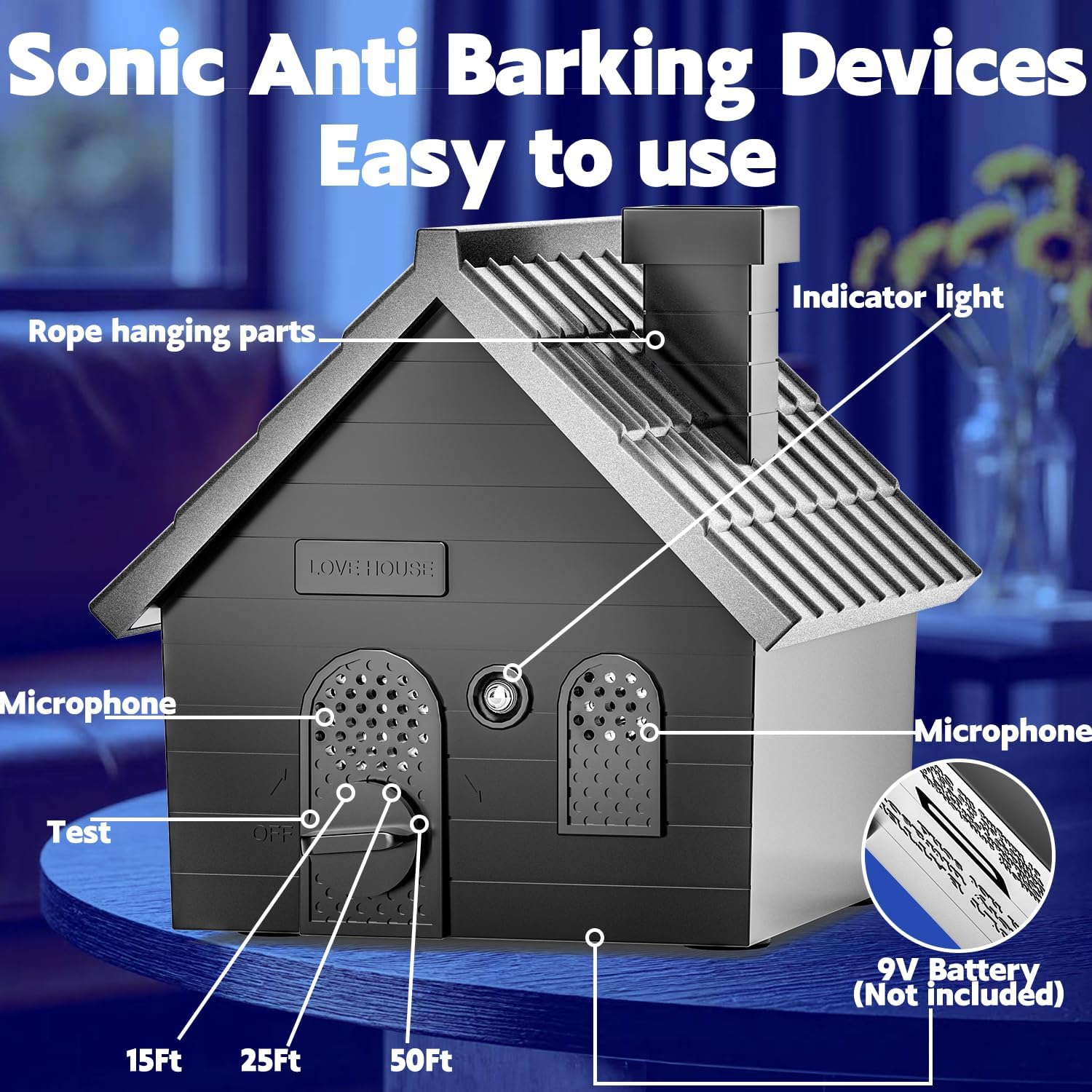 AODA dog barking silencer lifestyle usage display