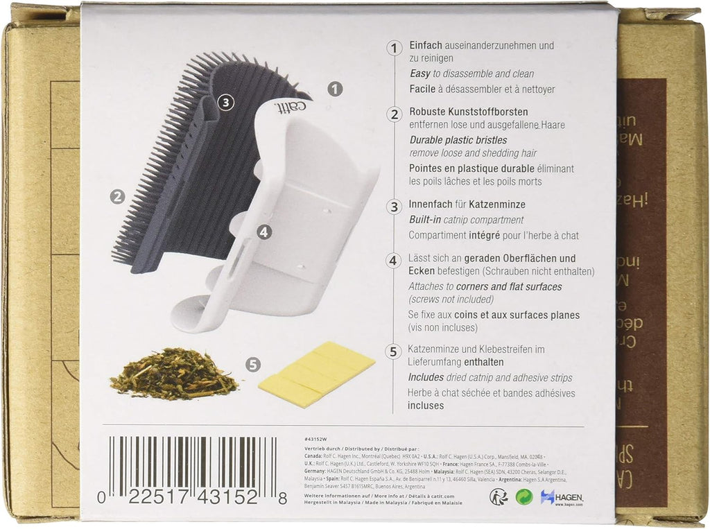Catit Senses 2.0 cat self groomer inner catnip compartment
