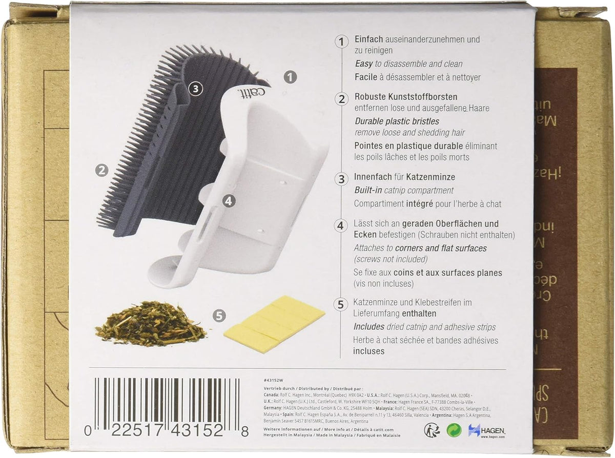 Catit Senses 2.0 cat self groomer inner catnip compartment