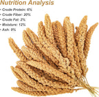 Side profile of bulk millet bag showing product details
