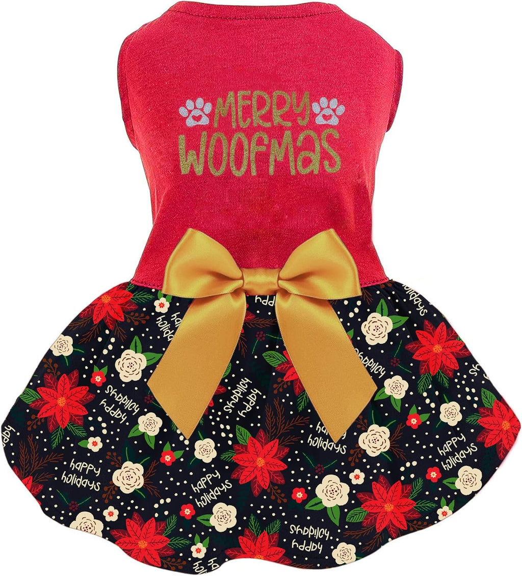 4th of July Dog Dress for Small Medium Dogs, Patriotic Star Puppy Dress with Red Bow, Independence Day Pet Outfit, Holiday Dog Clothes for Independence Day Party - Image 10