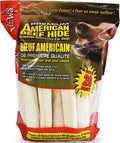 Canine Chews rawhide retriever rolls front view pack for large dogs.
