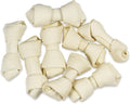 Hotspot Pets All Natural Knotted Rawhide Dog Chew Bones 10 Pack front view packaging
