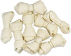 Hotspot Pets All Natural Knotted Rawhide Dog Chew Bones 10 Pack front view packaging