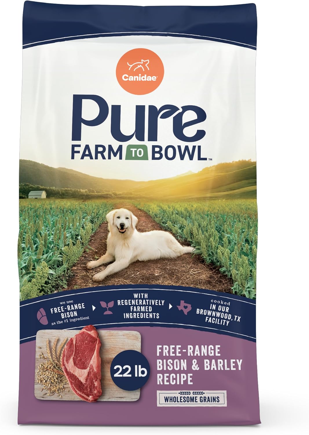 Canidae Pure Farm to Bowl Dry Dog Food - Balanced Nutrition for Adult Dogs - Limited Ingredient Formula - Wholesome Grains - 22 lb - Wild-Caught Salmon & Barley Recipe - Image 11